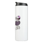 手書き混合文字とハート文字b色 タンブラー (回転右)