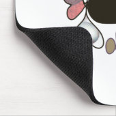 手書き混合文字とハート文字b色 マウスパッド (コーナー)