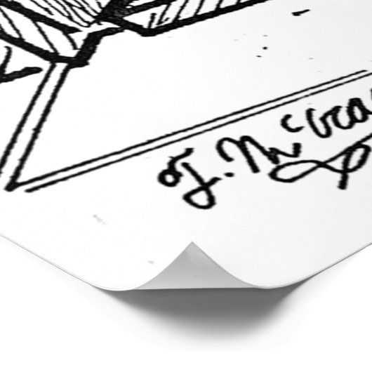 手書き漫画2059 ポスター (角)