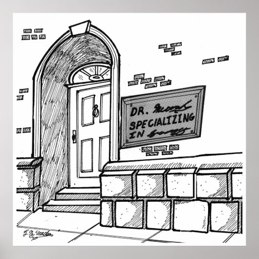 手書き漫画2059 ポスター (正面)