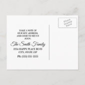 手書き灯台Seagull Change of Address 案内ポストカード (裏面)