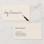 手書き犬訓練名刺 名刺 (正面/裏面)