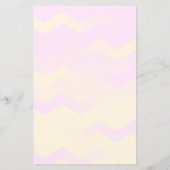 手書き用シェブロンピンク&オレンジ文房具 (裏面)