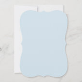 手書き男の赤ちゃん誕生発表写真カード 案内状 (裏面)