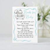 手書き男の赤ちゃん 招待状 (スタンド正面)