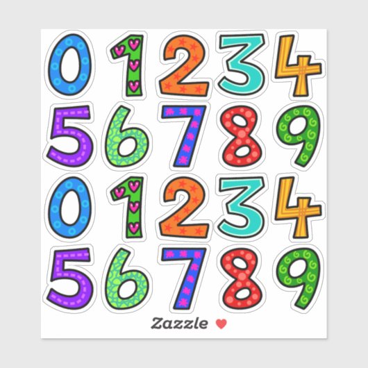 手書き番号 シール (シート)