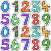 手書き番号 シール (正面)