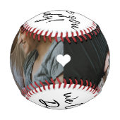 手書き私たちはパパを愛する2 Photo Collage 野球ボール (正面)