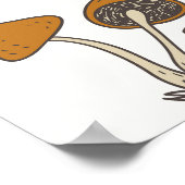 手書き秋:カラフルヴィンテージセット ポスター (角)