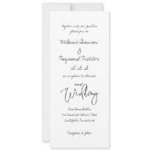 手書き筆記体2私結婚たちの4 X 9インチ長