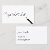 手書き精神科医名刺 名刺 (正面/裏面)