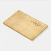 手書き素朴文字エレガントヴィンテージモノグラム ポストイット (アングル)