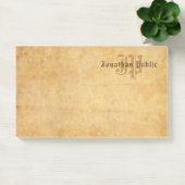 手書き素朴文字エレガントヴィンテージモノグラム ポストイット (オフィス)