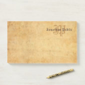 手書き素朴文字エレガントヴィンテージモノグラム ポストイット (デスク)