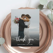 手書き結婚の写真ありがとう磁気カード