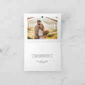 手書き結婚の写真サンキューカード サンキューカード (内部)