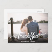 手書き結婚の感謝はがき ポストカード (正面/裏面)