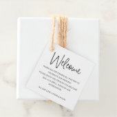 手書き結婚の歓迎抱き枕バスケット フェイバータグ (インサイチュ)