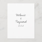 手書き結婚の詳細エンクロージャカード エンクロージャーカード (裏面)