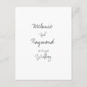 手書き結婚の詳細エンクロージャカード エンクロージャーカード (裏面)