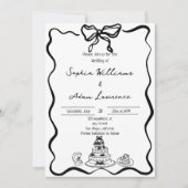 手書き結婚の 招待状 (正面)