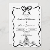 手書き結婚の 招待状 (正面/裏面)