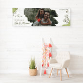 手書き結婚の 横断幕 (インサイチュ)