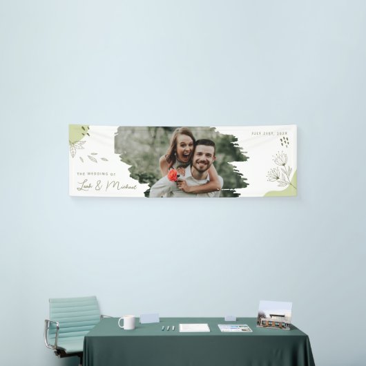 手書き結婚の 横断幕 (トレードショー)