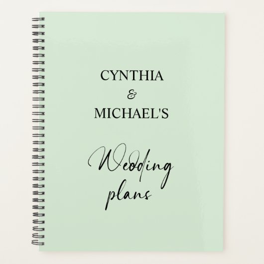 手書き結婚スクリプト プランナー手帳 (正面)
