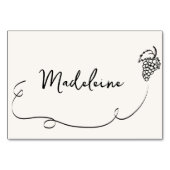 手書き結婚座席表 テーブルナンバー (正面)