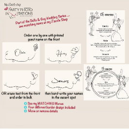 手書き結婚座席表 テーブルナンバー