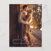 手書き結婚式の日付写真の保存シンプル方法 ポストカード (正面)