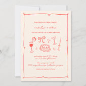 手書き結婚式招待状 シーズンカード (正面)