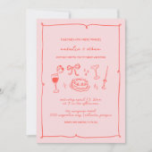 手書き結婚式招待状 シーズンカード (正面)