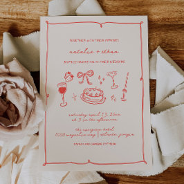 手書き結婚式招待状 シーズンカード