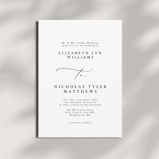 手書き結婚式招待状 招待状