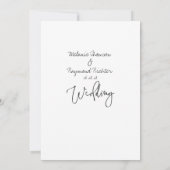 手書き結婚式招待状 招待状 (裏面)