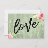 手書き絵を描フローラグリーンウッドソングの要求 出欠カード (裏面)