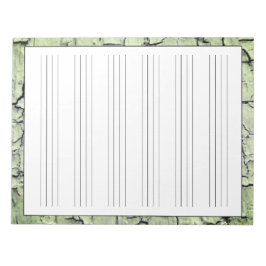 手書き練習用シート素朴セージ緑 ノートパッド