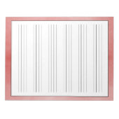 手書き練習用シート素朴赤デザイン ノートパッド (正面)