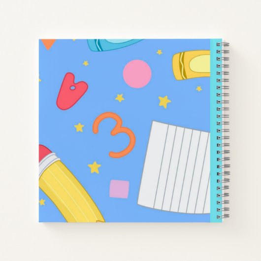 手書き練習用ノートブックの個人用設定 ノートブック (裏面)