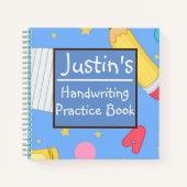 手書き練習用ノートブックの個人用設定 ノートブック (正面)