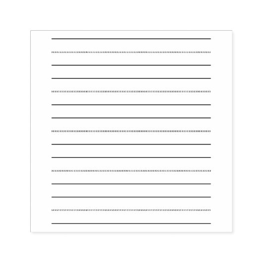 手書き練習行 ラバースタンプ (インプリント)