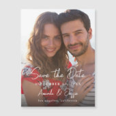 手書き縦型Save the Date 3 (正面)