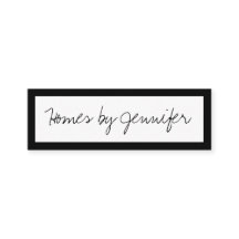 手書き署名の黒いプロフ縁どロファイル