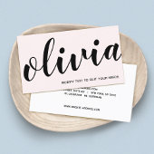 手書き署名スクリプトピはっきりしたンク 名刺