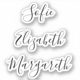 手書き署名スクリプト名のスタンプ シール