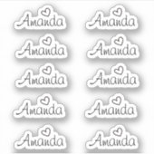 手書き署名スクリプト名 シール (正面)