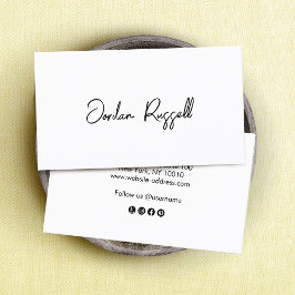 手書き署名スクリプト(白黒) 名刺