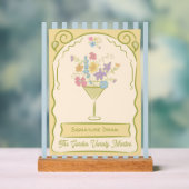 手書き署名ドリンクシードパケット署名 アクリルサイン (ニュートラル)